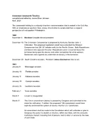Juneteenth Timeline Compiled and Edited by James Elton Johnson April, 2021