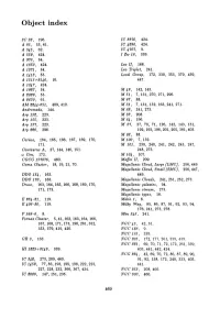 Object Index