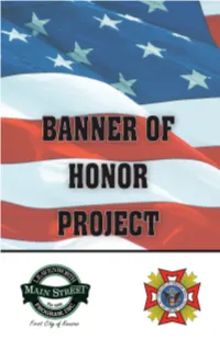This Project Was Initiated by the Leavenworth Main Street Program, with Support from VFW Post #56
