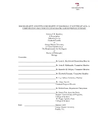 Biogeography and Phylogeography of Mammals of Southeast Asia: a Comparative Analysis Utilizing Macro and Microevolutionby