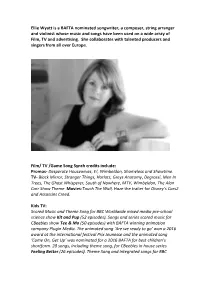 Ellie Wyatt Is a BAFTA Nominated Songwriter, a Composer, String