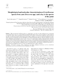 Morphological and Molecular Characterisation of Scutellonema Species from Yam (Dioscorea Spp.) and a Key to the Species of the Genus ∗ Yao A