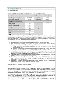 11. Energy Performance 11A