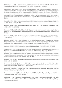 1978. | the Statistics of Extreme Values and the Analysis of Floods in South Africa, Technical Report No