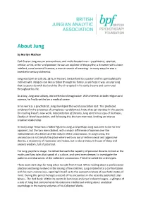 About Jung by Marilyn Mathew