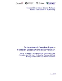 Canadian Existing Conditions Volume 1