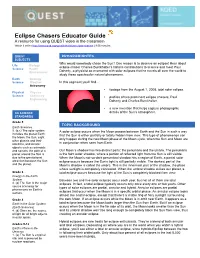Eclipse Chasers Educator Guide