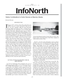 Native Contributions to Arctic Science at Barrow, Alaska