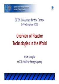 Overview of Reactor Technologies in the World