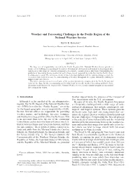 Weather and Forecasting Challenges in the Pacific