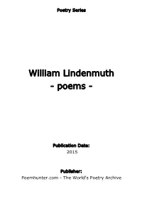 William Lindenmuth - Poems