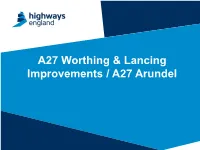 A27 Worthing & Lancing Improvements / A27 Arundel
