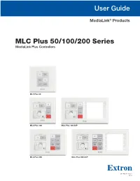MLC Plus 50/100/200 Series User Guide