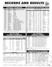 SEC Record Book