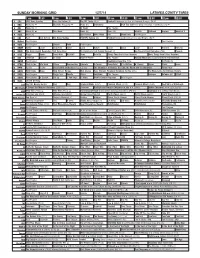 Sunday Morning Grid 12/7/14 Latimes.Com/Tv Times