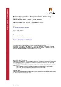 2018 an Automatic Cryptanalysis of Simple Substitution