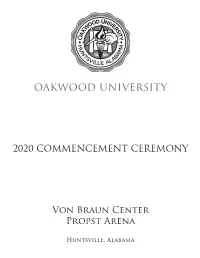 2020 Commencement Booklet