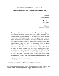 A Comparative Analysis of Entity-Relationship Diagrams1