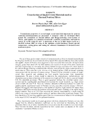 Cross-Section of Single-Crystal Materials Used As Thermal Neutron Filters
