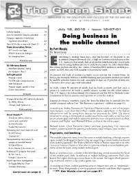 Doing Business in the Mobile Channel