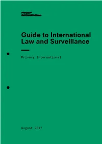 Guide to International Law and Surveillance