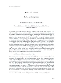 Kafka Y La Soltería* Kafka and Singleness