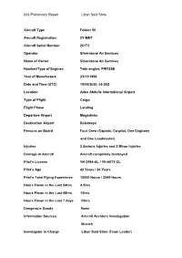Preliminary Report Liban Said Shire