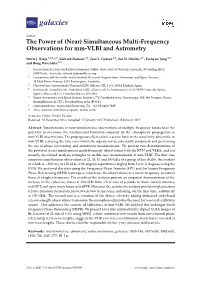Simultaneous Multi-Frequency Observations for Mm-VLBI and Astrometry