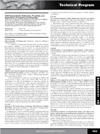 Technical Program