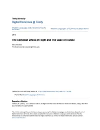 The Cornelian Ethics of Flight and the Case of Horace