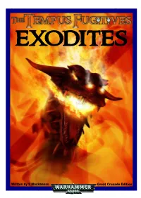 Codex Exodites Tempus Fugitives