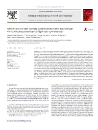 Identification of Beer-Spoilage Bacteria Using Matrix-Assisted Laser