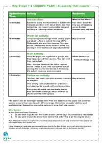 Key Stage 1-2 LESSON PLAN – a Journey That Counts!