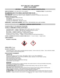Ncp® Jinx Tar™ for Laundry Safety Data Sheet