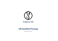 All Installed Packages .PDF