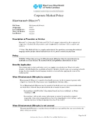 Blinatumomab (Blincyto) When It Is Determined to Be Medically Necessary Because the Medical Criteria and Guidelines Shown Below Are Met