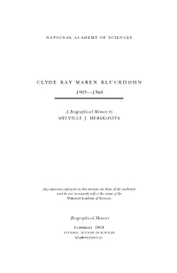 Clyde Kluckhohn