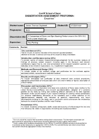 DISSERTATION ASSESSMENT PROFORMA: Empirical 1