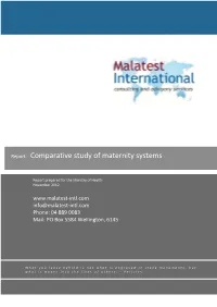 Report: Comparative Study of Maternity Systems