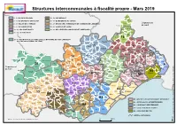 Structures Intercommunales À Fiscalité Propre - Mars 2019