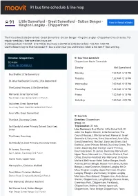 91 Bus Time Schedule & Line Route