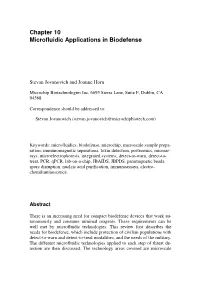 Chapter 10 Microfluidic Applications in Biodefense