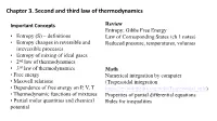 Chapter 3. Second and Third Law of Thermodynamics