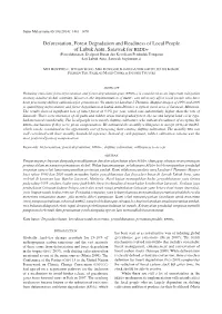 Deforestation, Forest Degradation and Readiness of Local People Of