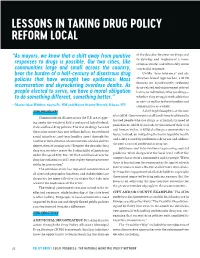 Lessons in Taking Drug Policy Reform Local