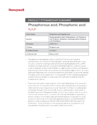 Phosphorous Acid, Phosphonic Acid H3O3P