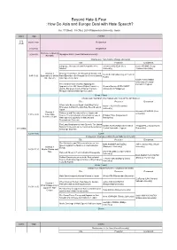Workshop Program