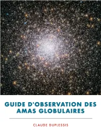 Guide D'observation Des Amas Globulaires