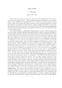 Ham on Rye C.Bukowski April 3-4, 2015 Sorting