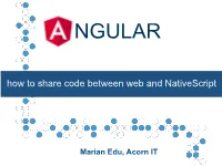 How to Share Code Between Web and Nativescript